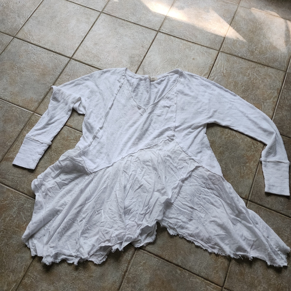We The Free Textured White Top